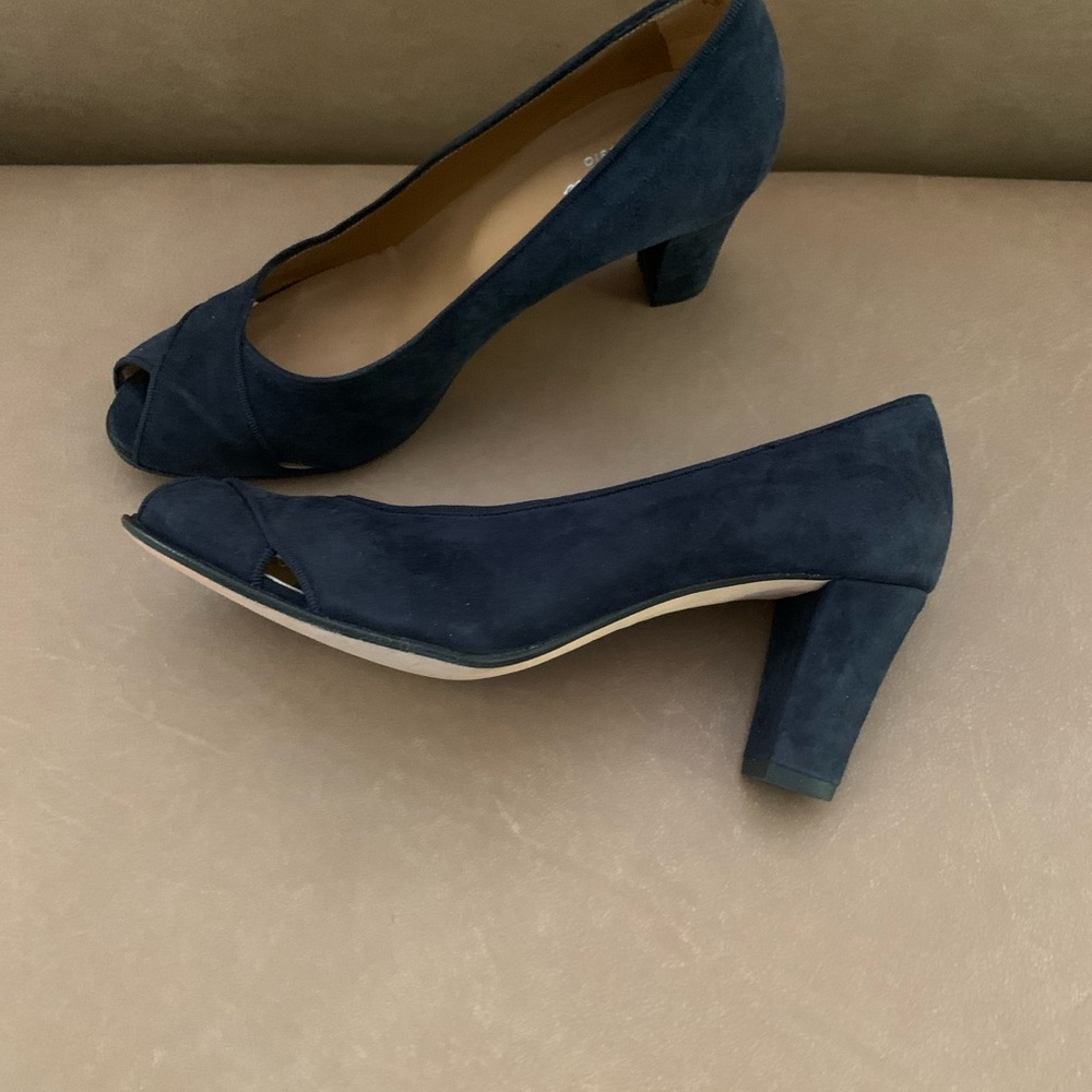 Navy Blue Suede Heels - Made in Italy 🇮🇹